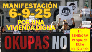 MANIFESTACIÓN POR UNA VIVIENDA DIGNA